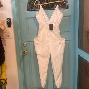 Fashion Nova Can’t Wait Windbreaker Jogger Jumpsuit. Size S